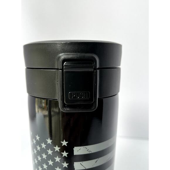 Thin Green Line Military American Flag 12 Ounce Vacuum Tumbler - Picture 5 of 10